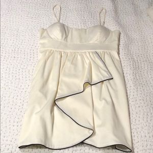 White Dress with Black Detailed trim